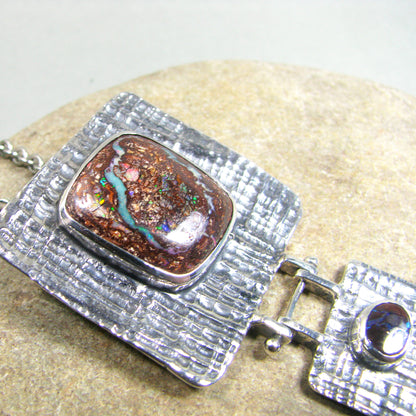 BOULDER OPAL STATEMENT NECKLACE