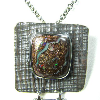 BOULDER OPAL STATEMENT NECKLACE