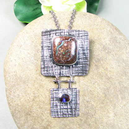 BOULDER OPAL STATEMENT NECKLACE