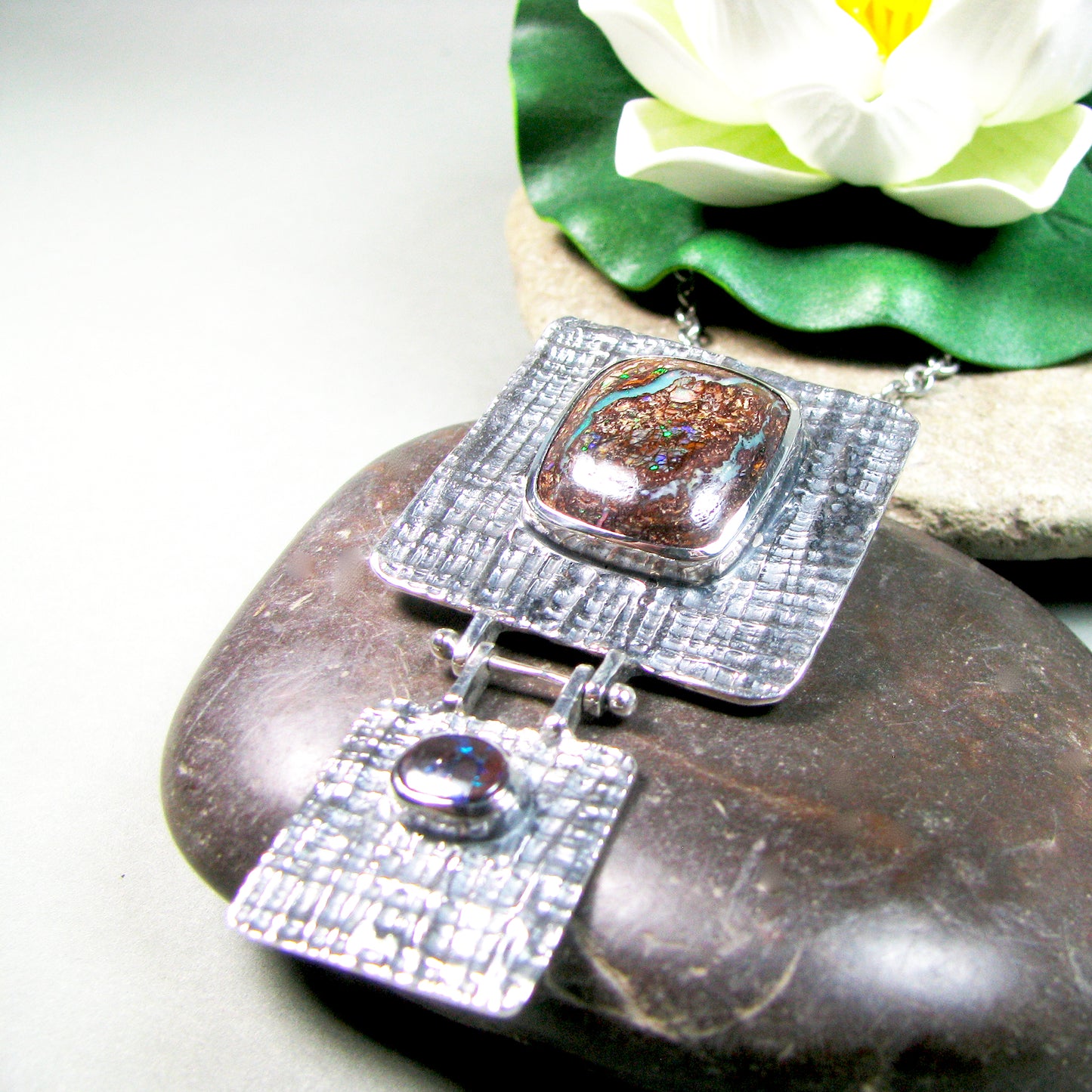 BOULDER OPAL STATEMENT NECKLACE