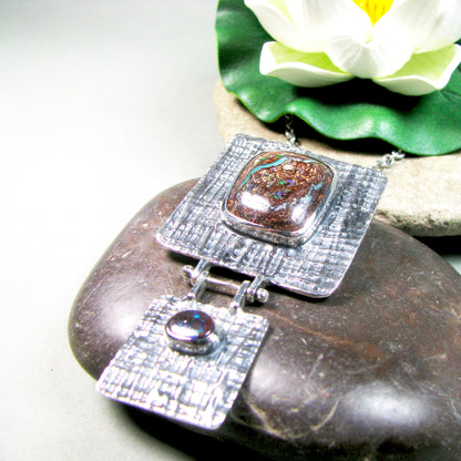BOULDER OPAL STATEMENT NECKLACE