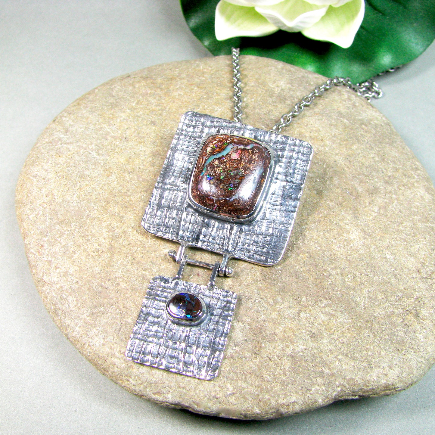 BOULDER OPAL STATEMENT NECKLACE